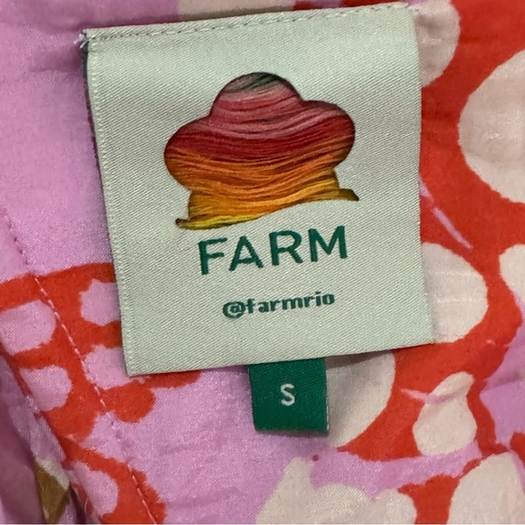 Farm Rio Pink Mixed Lobster Crop Top - Picture 7 of 12